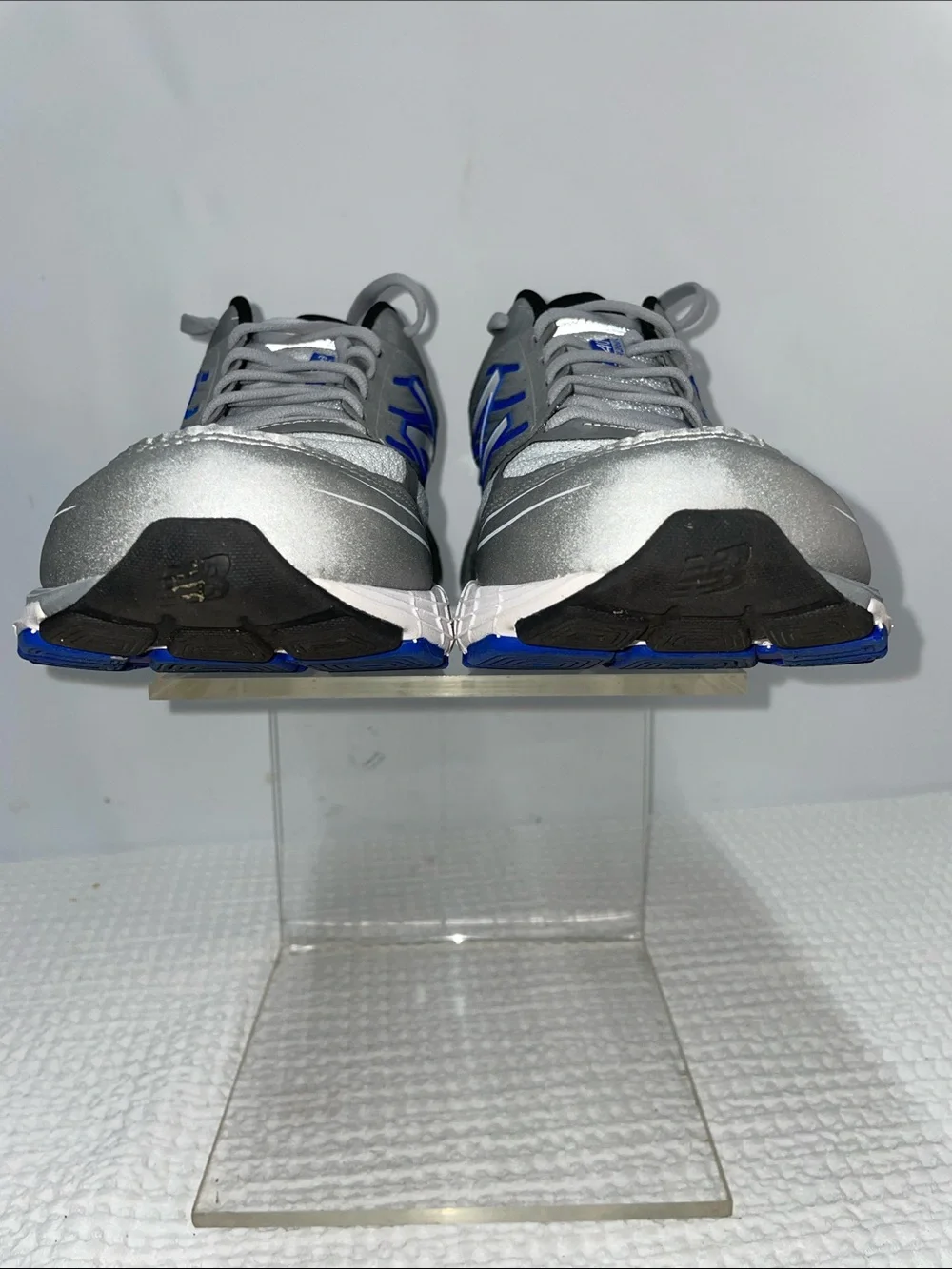 New Balance Men's Gray and Blue Athletic Running Shoes